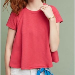 Anthropologie Eri + Ali Cap Sleeve Babydoll Top
